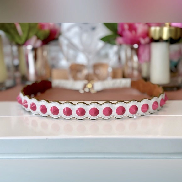 Fendi Accessories - Rare Pink Studded Fendi Belt